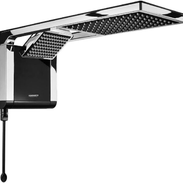 LORENZETTI Chuveiro Acqua Duo 220V 7800W, 7510104, Preto/Cromado